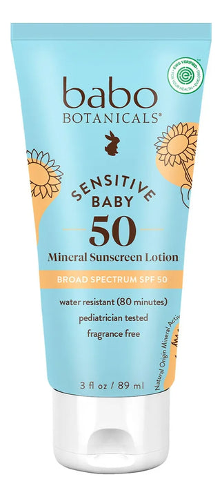 Babo Botanicals Sensitive Baby Mineral Sunscreen Lotion Spf5