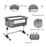 Cuna Portátil De Viaje Para Bebé Con Colchón Desmontable