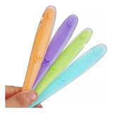 Cuchara Para Bebes Silicona X2u Color Verde