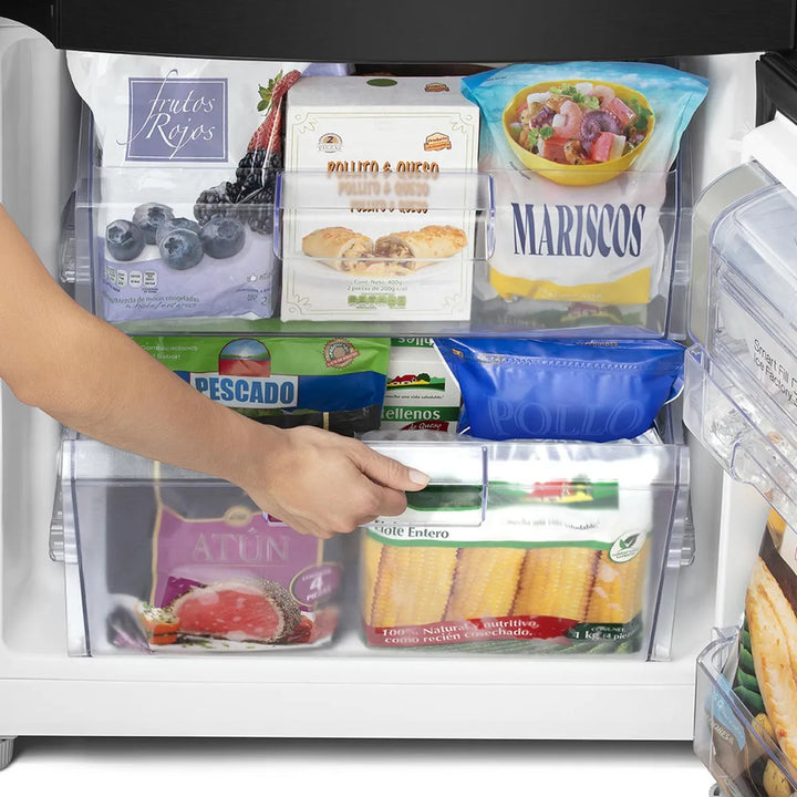 Heladera No Frost Mabe RMB400IBBRX0 418L Plateada con Negro | Bottom Freezer