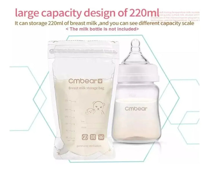 Bolsas Para Almacenamiento De Leche Materna 220ml X30