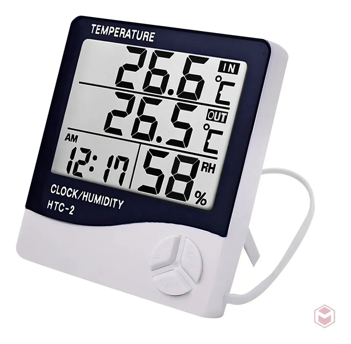 Termohigrometro Digital Higrometro,termometro,reloj Alarma