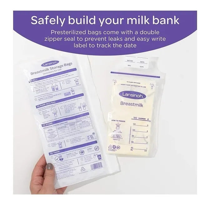 Bolsas Almacenamiento Leche Materna 100 Unds + Crema Pezones