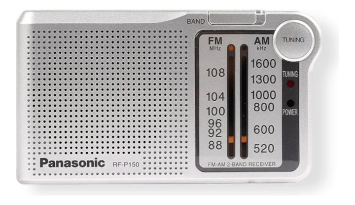 Radio Am/fm Panasonic Rf-p150d Color Plateado N/a