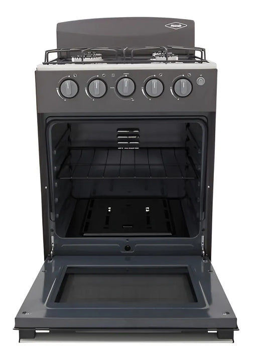 Estufa Romero Mixta Haceb 50 Cms Gas Propano Plata Negro Gas Envasado