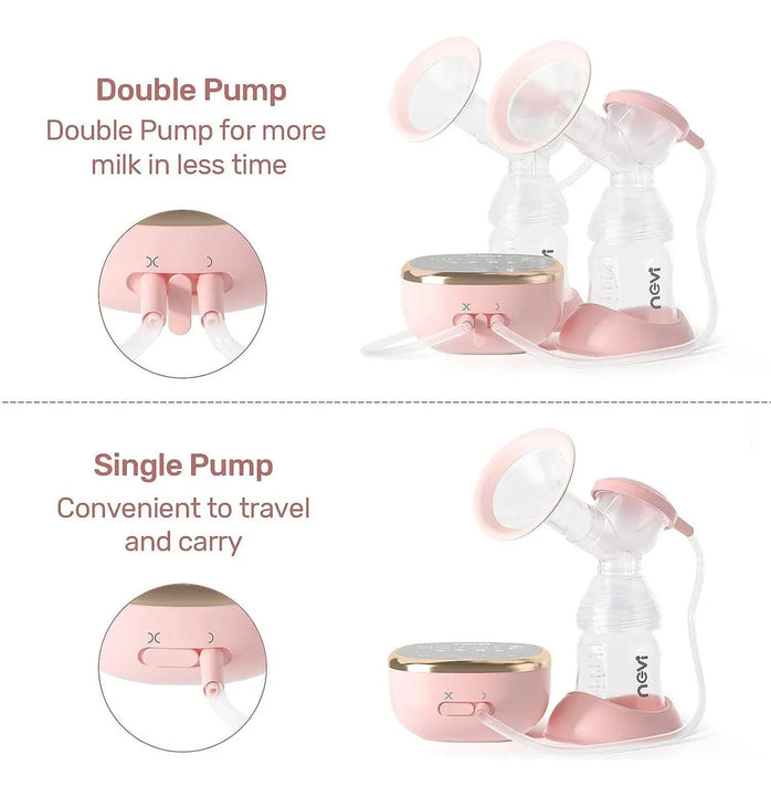 Extractores De Leche Eléctricos Dobles Ncvi portátil 4 modos y 9 niveles