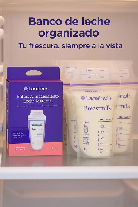 Bolsas Almacenamiento Lansinoh Leche Materna 50 Unid