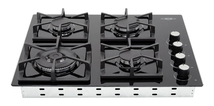 Estufa De Empotrar Tandoori Cristal Gas Natural Haceb 9002295 Color Negro