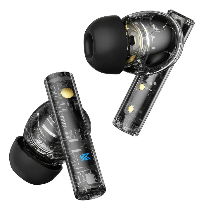 Audífonos Kz Carol Pro con Ldac, Anc y Hi-fi Bluetooth color negro