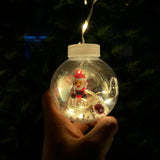 Instalación Cortina Bolas Y Aros Navideños Figuras Navideñas Cálidas