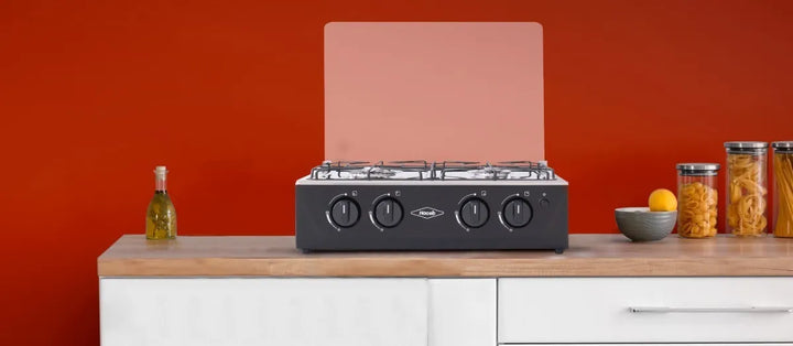 Estufa De Mesa Avellana V Gas Natural Negra Haceb Color Negro