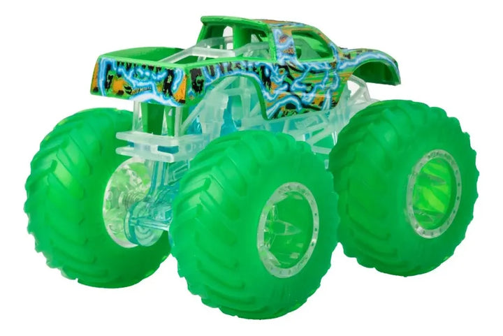 Hot Wheels Monster Trucks Camión Sorpresa Energía Demolición Gunkster