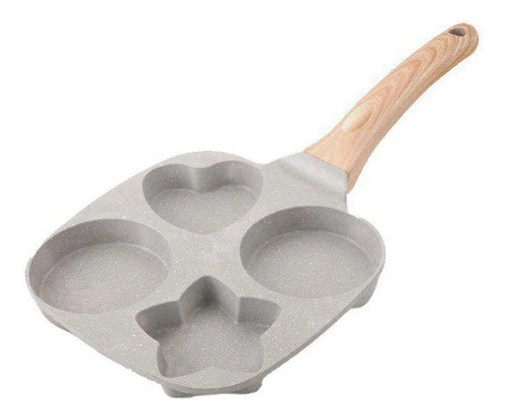 Sarten Antiadherente Estrella Corazon Huevos Pancakes 4 Pues Gris Oscuro