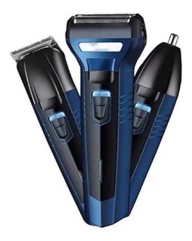 Máquina afeitadora y cortadora de pelo Geemy GM-566 azul 110V