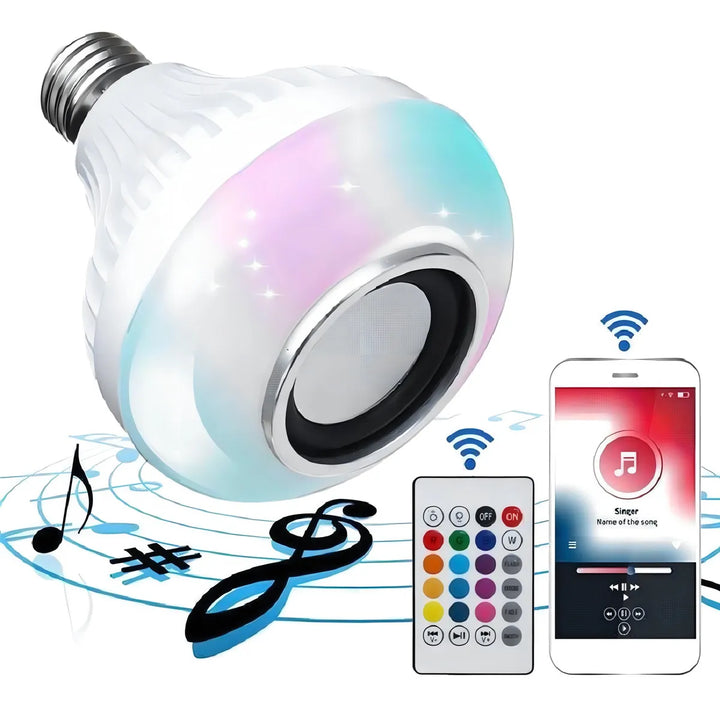 Parlante Luz Led Bombillo App Control Oferta Liquidacion