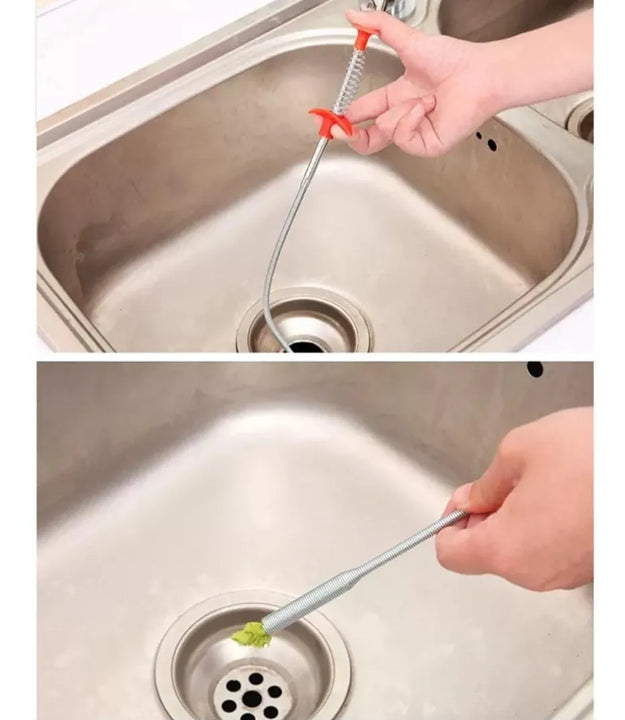 Destapa Caño Metálico Sonda Flexible Brazo Para Cañería Sifo