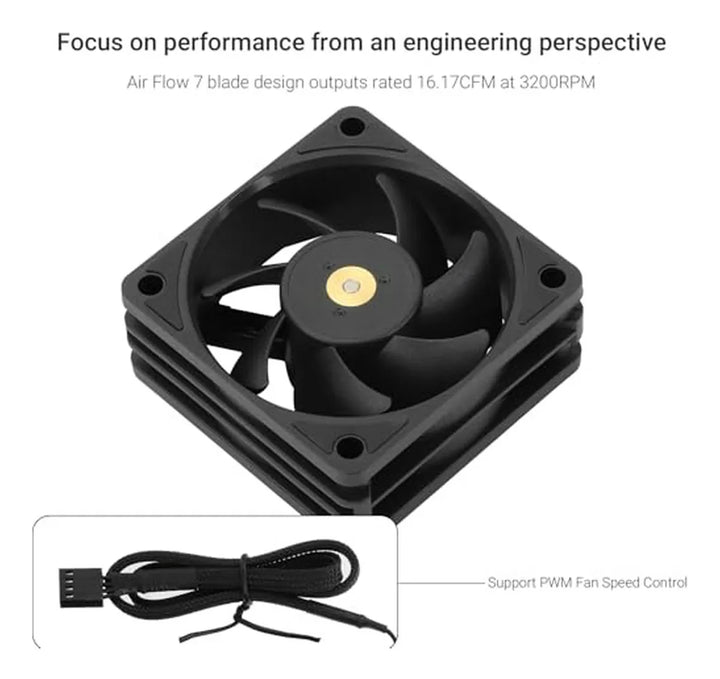 Ventilador De Cpu Thermalright Tl-b6b 6cm Silencioso - Chasi