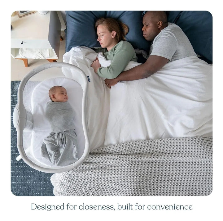 Cuna Giratoria 3.0 Para Bebé Altura Ajustable Malla Transpir