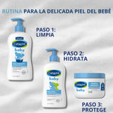 Crema Antipañalistis Cetaphil Baby 12 oz Crema Protectora Piel Sensible Bebé Aprobada por Dermatólogos Hidrata Repara Piel Irritada Segura