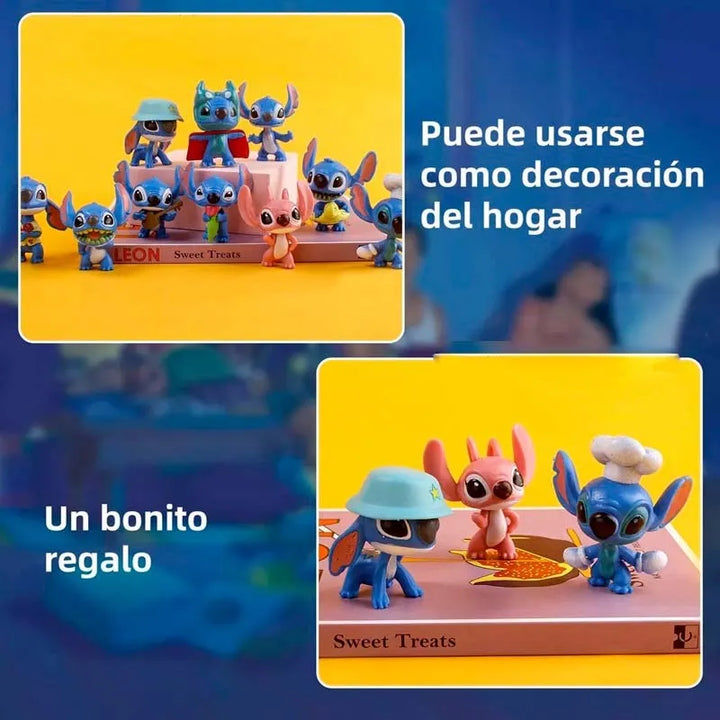 Set 10 Figuras Lilo Y Stitch De La Pelicula Juguete Muñecos