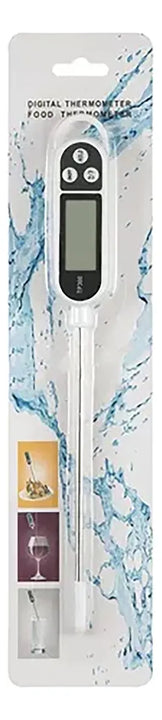 Termometro Digital Alimentos Comida Sonda Carnes Temperatura Color Blanco