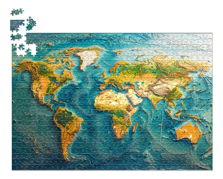 Rompecabezas 1000 Piezas Mapa Del Mundo (ing204)