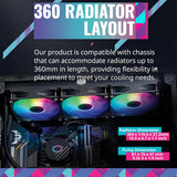 Enfriador de agua 360 mm Argb Masterliquid 360l Cooler Master