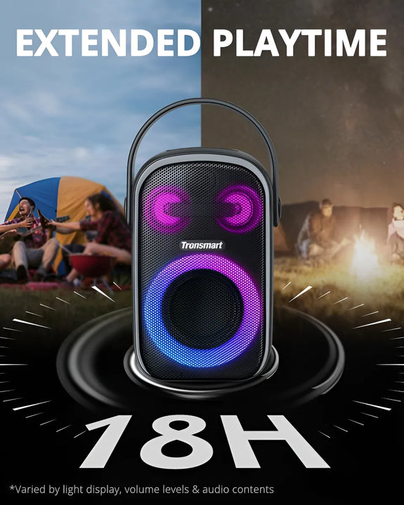 Tronsmart Altavoz Bluetooth Portátil Halo 100 Para Fiestas Color Negro