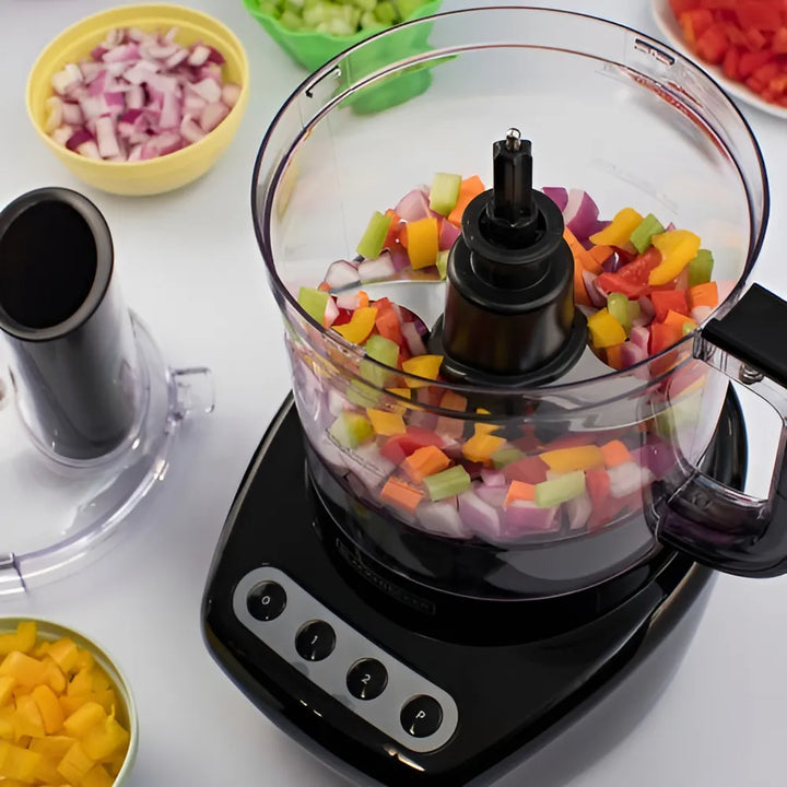 Procesador de alimentos Black+Decker FP4200 450W negro