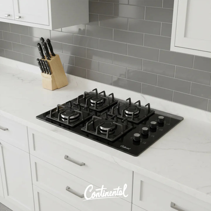 Estufa De Empotrar Vidrio Parrilla Hierro Fundido 5487 Gas Natural