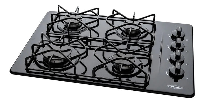 Estufa De Empotrar Esmaltada 60x43 Cm Gas Natural Haceb Color Negro