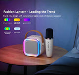 Parlante Karaoke Portátil Mini Con Micrófono Inalámbrico Bt Color Rosa