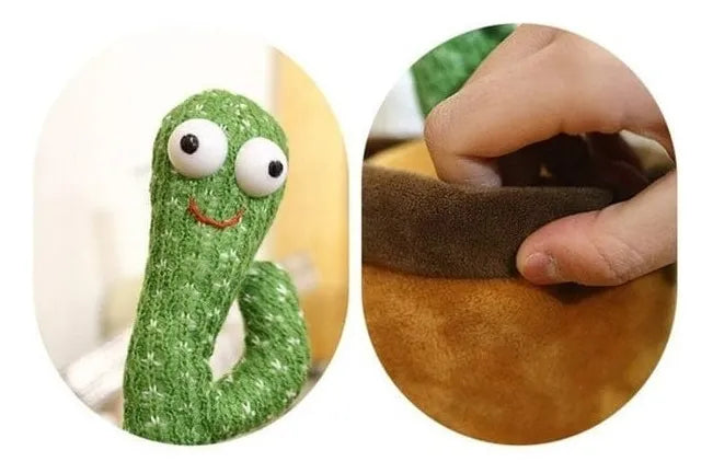 Cactus Bailarín GTI Toy Imita Voz Sonidos Recargable Usb 31cm Baila