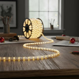 Manguera Led 3 Vias Luces Navideñas X 20mt Blanco Calido