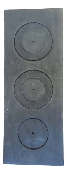Plancha / Parrilla 3 Puestos Lineal Gris Oscuro