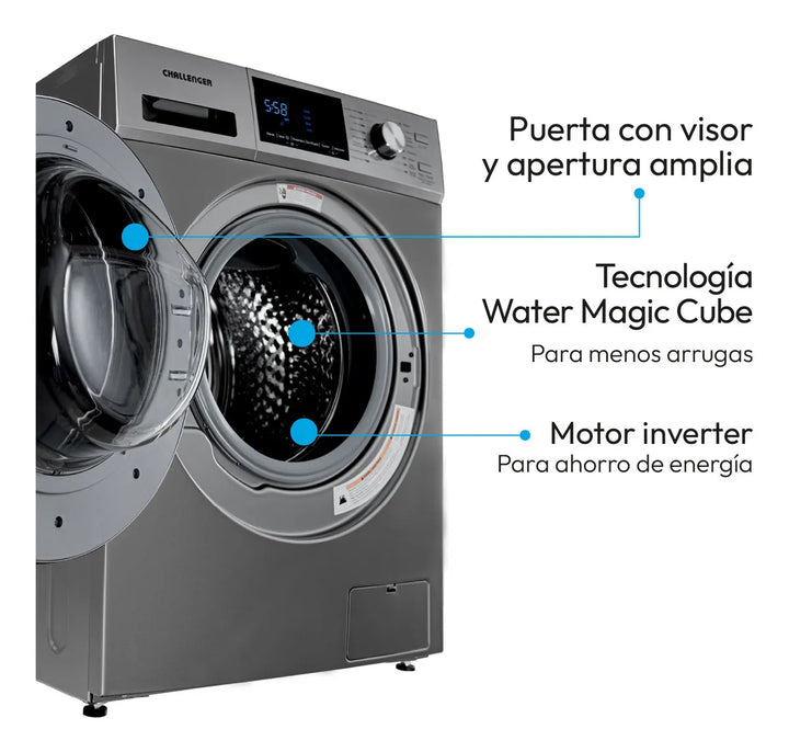Lavadora / Secadora Inventer con panel digital 14kg Challenger