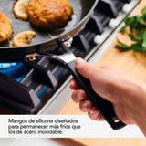 Sartén 31cm anodizado duro, antiadherente, Negro Onyx KitchenAid.