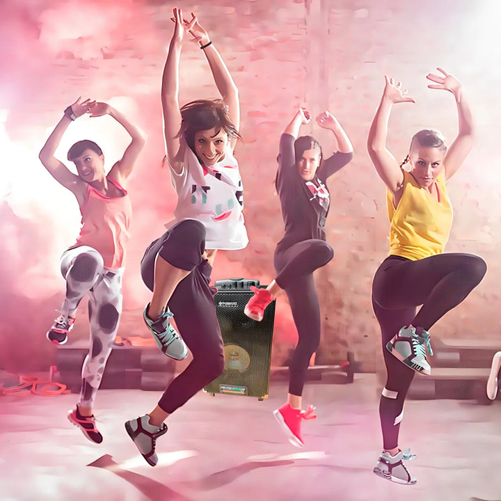 Parlante Bluetooth Portatil Polaroid Party Karaoke Led Bt