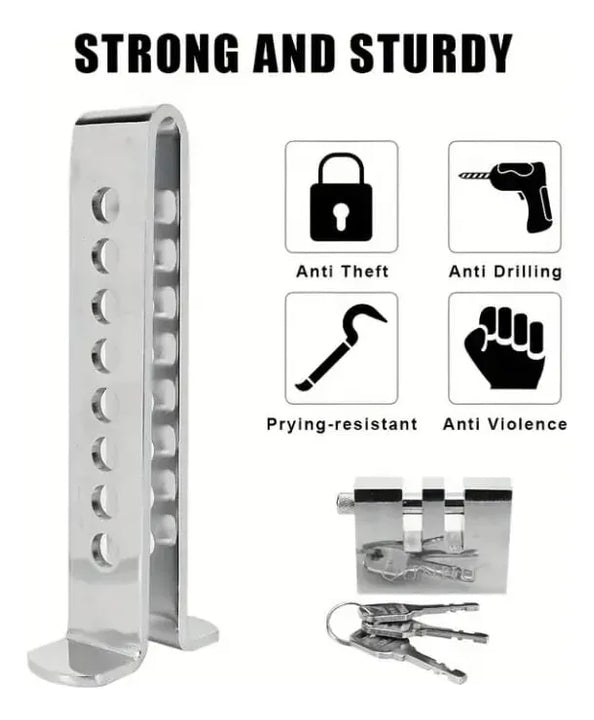 Bloqueo Automático Antirrobo Con Pedal De Seguridad+candado