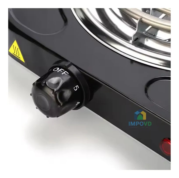 Fogon Eléctrico 2 Puestos Estufa 5 Niveles De Temperatura