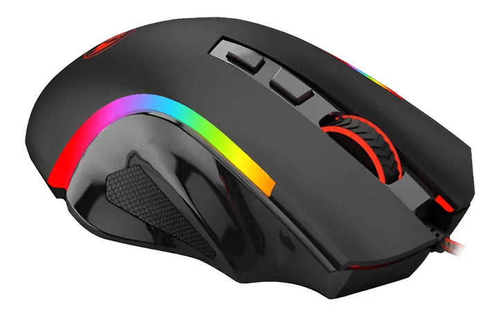 Kit Gamer Redragon Kumara K552 Español + Mouse Grifin Rgb Color Del Mouse Negro Color Del Teclado Negro