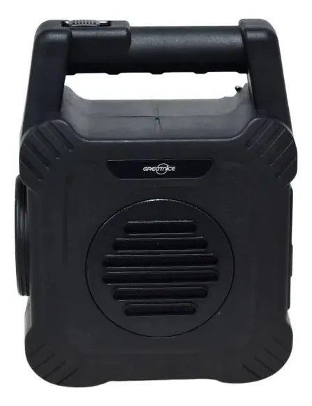 Bocina Bluetooth Portable 2.5 Panel Solar Lámpara Power Bank Negro