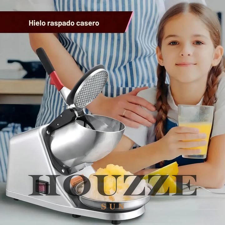 Maquina Trituradora Picadora De Hielo Mediana Para Raspados Y Cholados, Cocteles, Postres Perfecta Para Tu Negoció Houzze Sun Mas 4 Cuchillas De Obsequio