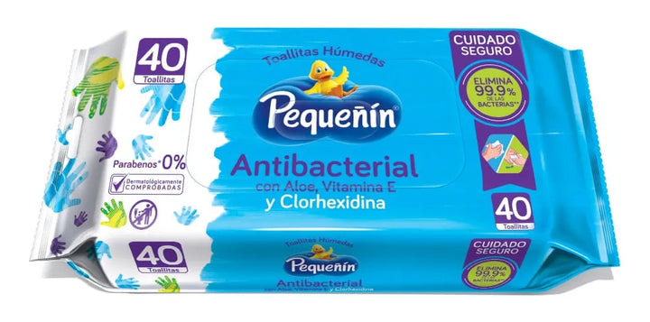 Toallitas Humedas Pequeñin Antibacterial Manos X 40und