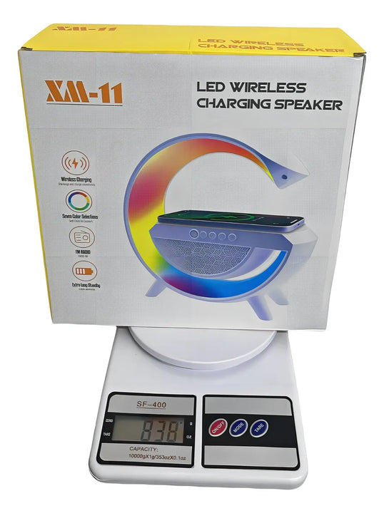 Lámpara de altavoz G Sound Box, cargador de inducción Rgb Bt A, color blanco