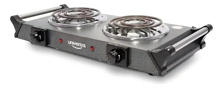 Estufa Electrica Universal 2 Puestos Color Negro