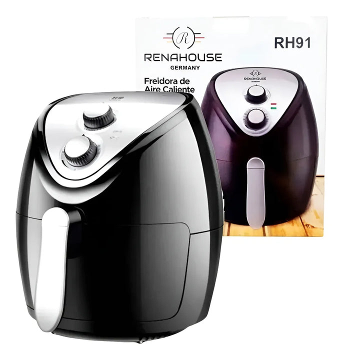 Freidora De Aire Renahouse Sin Aceite 4.5 Litros Airfryer Negro