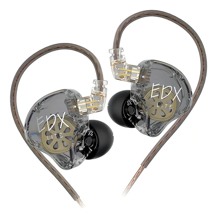 Audífonos Kz Edx Lite Monitores In Ear Hifi/edx Pro/zsn/zst Color Transparente con Microfono
