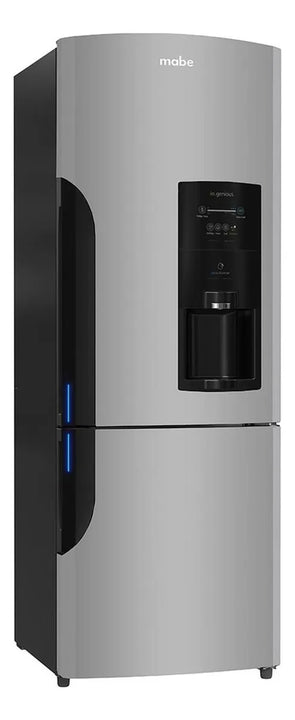 Heladera No Frost Mabe RMB400IBBRX0 418L Plateada con Negro | Bottom Freezer