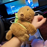 Peluche Capibara Cola Giratoria Luz Led Música Juguete Niños Café